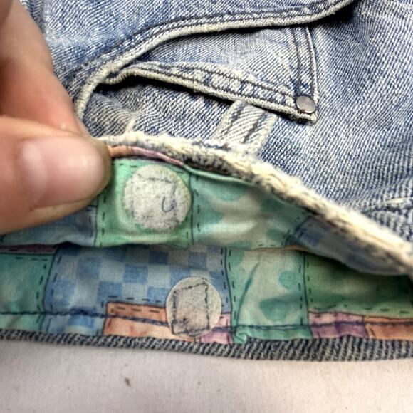 Handmade Blue Jean Purse LINED with pockets  Denim shoulder strap unique - Picture 4 of 7